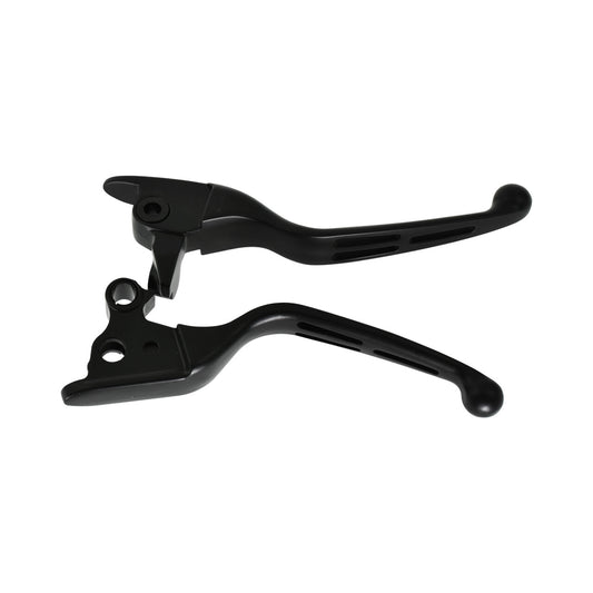 Matte Black Brake Clutch Hand Levers for Harley Road King Electra Glide 08-2013