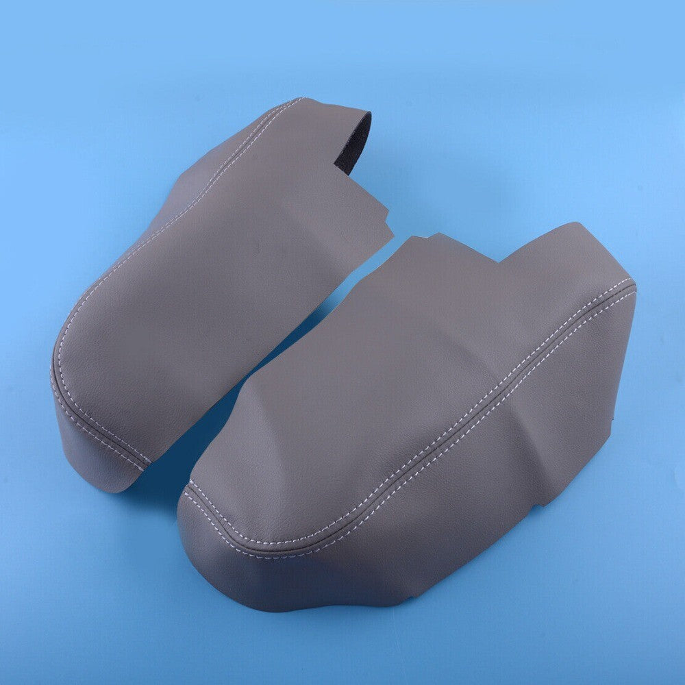 Gray Faux Leather Front Door Panel Armrest Trim for Honda Ridgeline 2006-2014 n