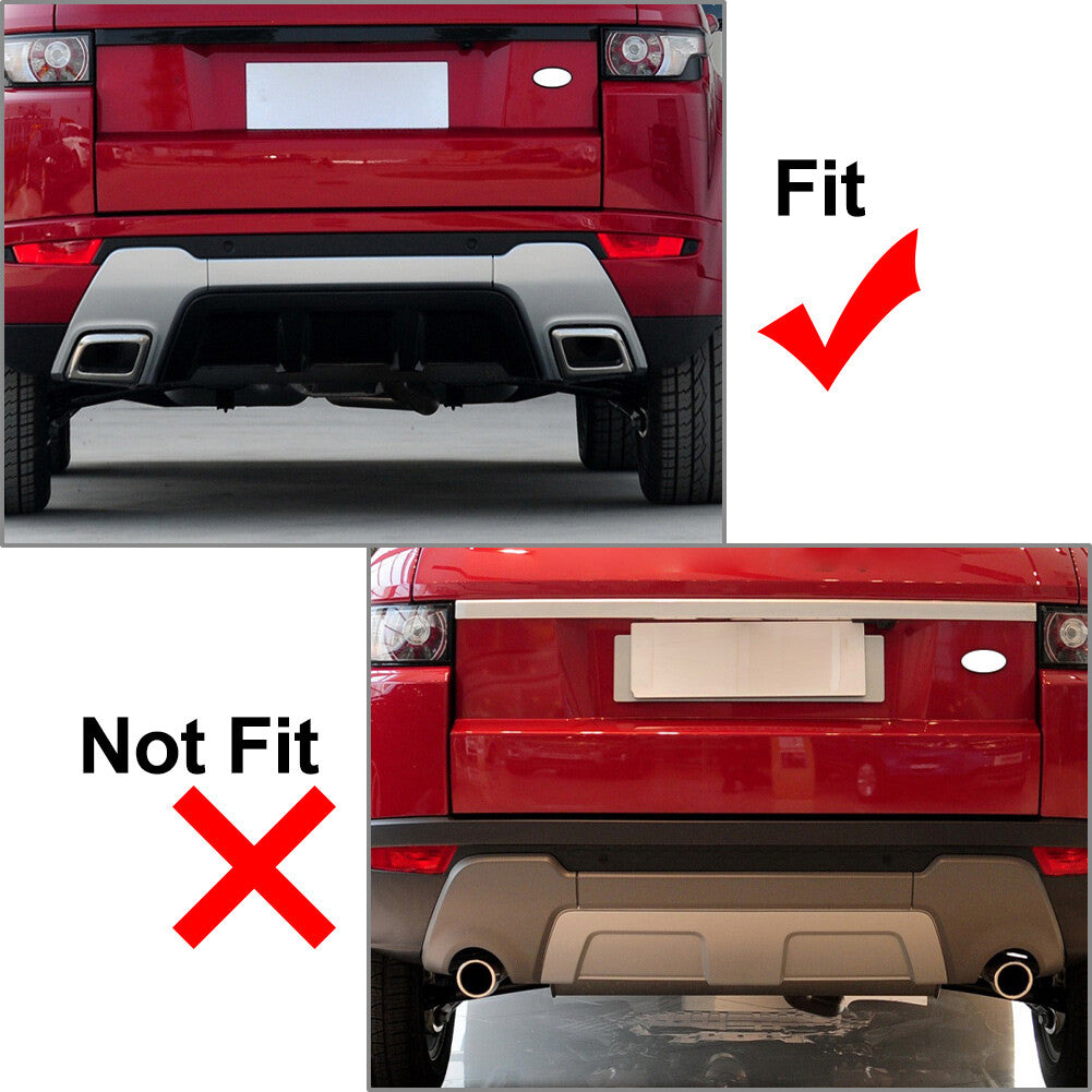 Rear Bumper Tail Throat Exhaust Pipe Trim for Land Rover for Range Rover Evoque Q