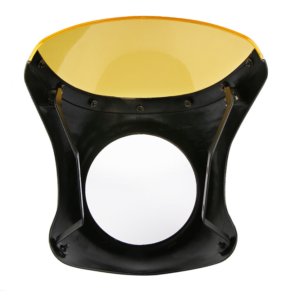 Motorcycle 7-inch headlight diffuser windshield suitable for retro Cafe Racer - Universal