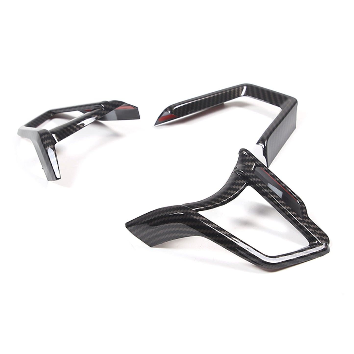 Matte Black Steering Wheel Frame Cover Trim Trim for Tundr@ 2022-23- v