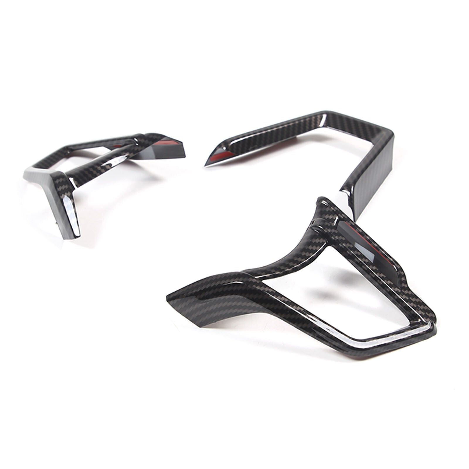 Matte Black Steering Wheel Frame Cover Trim Trim for Tundr@ 2022-23- v