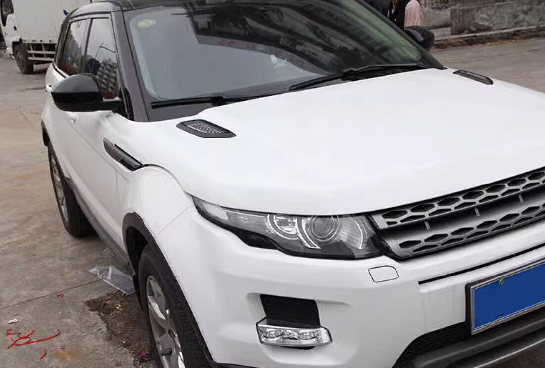 for Range Rover Evoque 2012-2019 Black Engine Hood Fender Air Vent Cover Trim 2P
