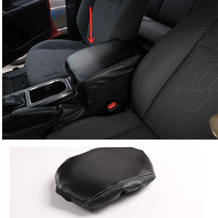 Fit For Tacoma 2016-2022 Interior Armrest Box PU Leather Cover 1pcs v