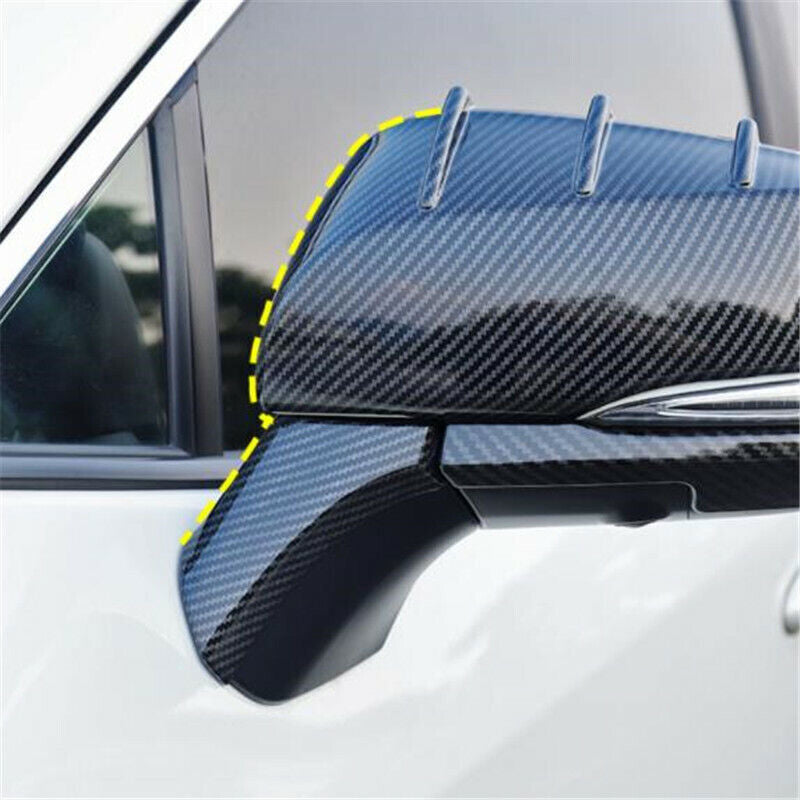 for Toyota Highlander 2021-24 Carbon Fiber Side Rearview Mirror Cover Trim 6PCS