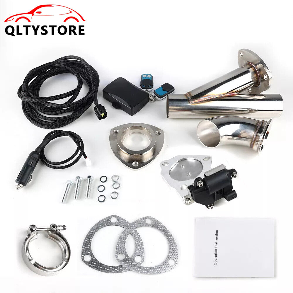 2'' Stainless steel Exhaust Valve Dump Valve Motor Pipe Kit With Remote Control Q