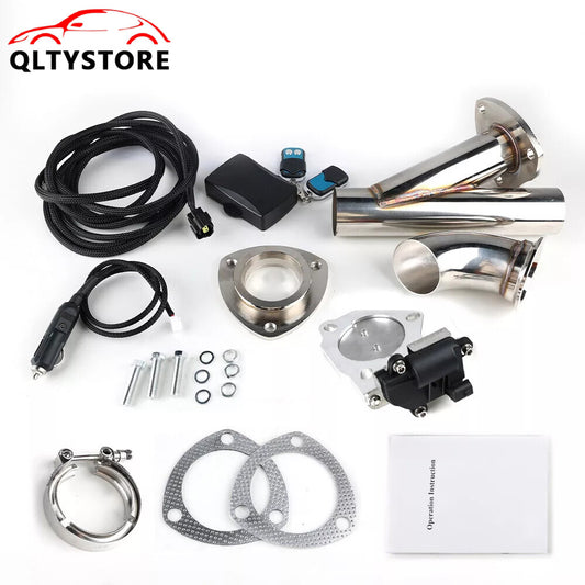 2'' Stainless steel Exhaust Valve Dump Valve Motor Pipe Kit With Remote Control Q