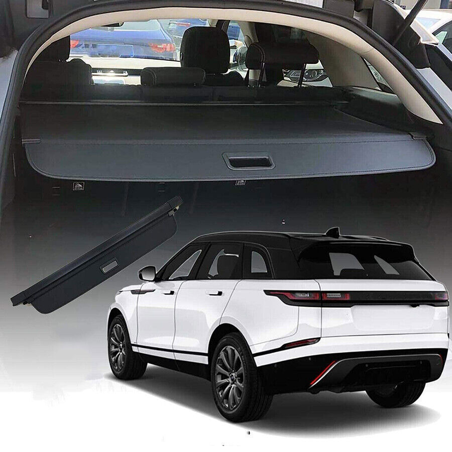 for Range Rover Velar 2018-2023Black Rear Cargo Security Trunk Cover Retractable