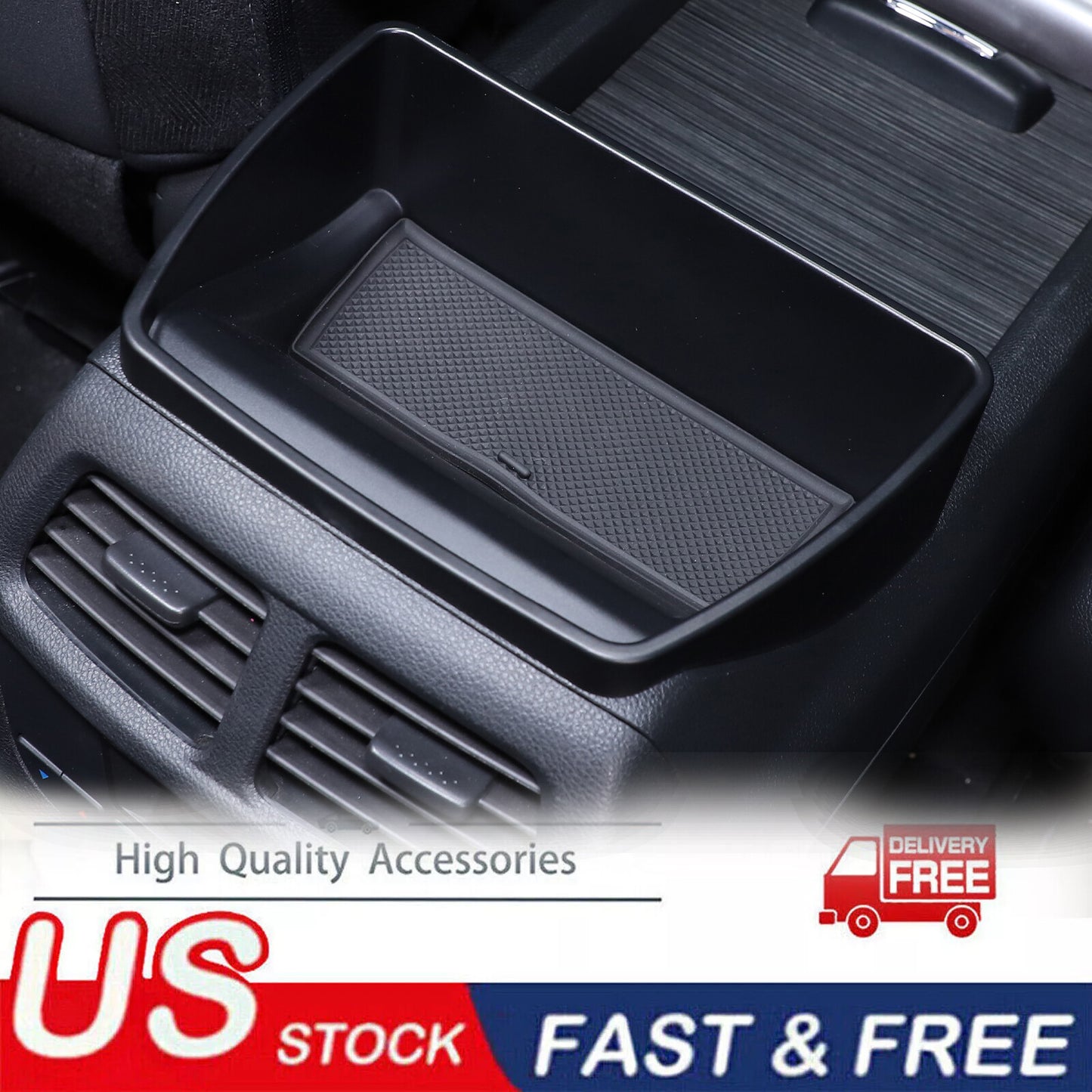 Central control rear storage box tray with ABS for Honda Pilot 2015-2022 ( ) n