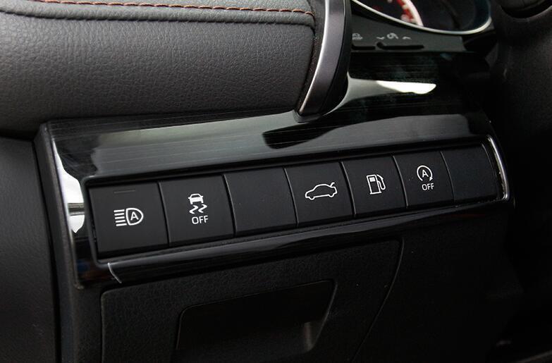 for Camry 2022 Black Titanium Function Control Button Frame Trim 1PC n