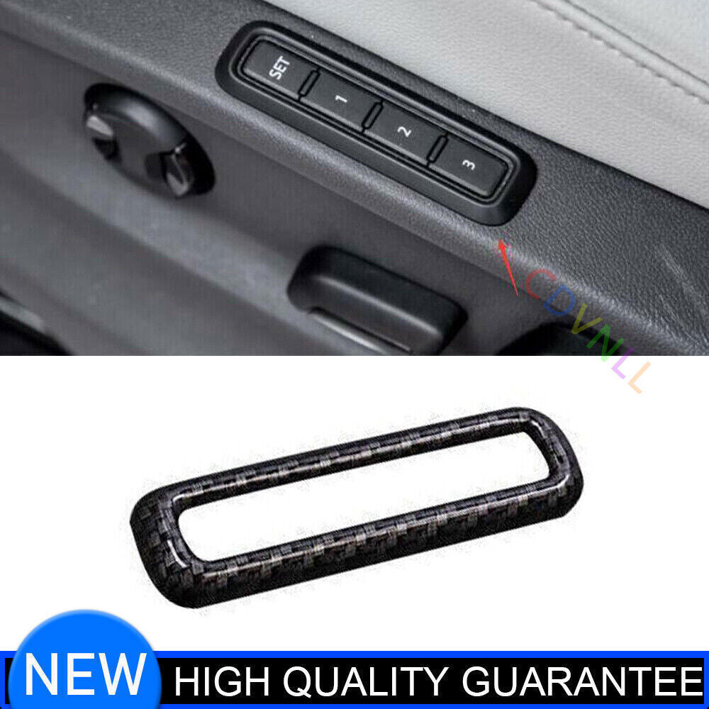 for Volkswagen Atlas 2018-23 Carbon Fiber for Seat Memory Button Sticker Cover Trim