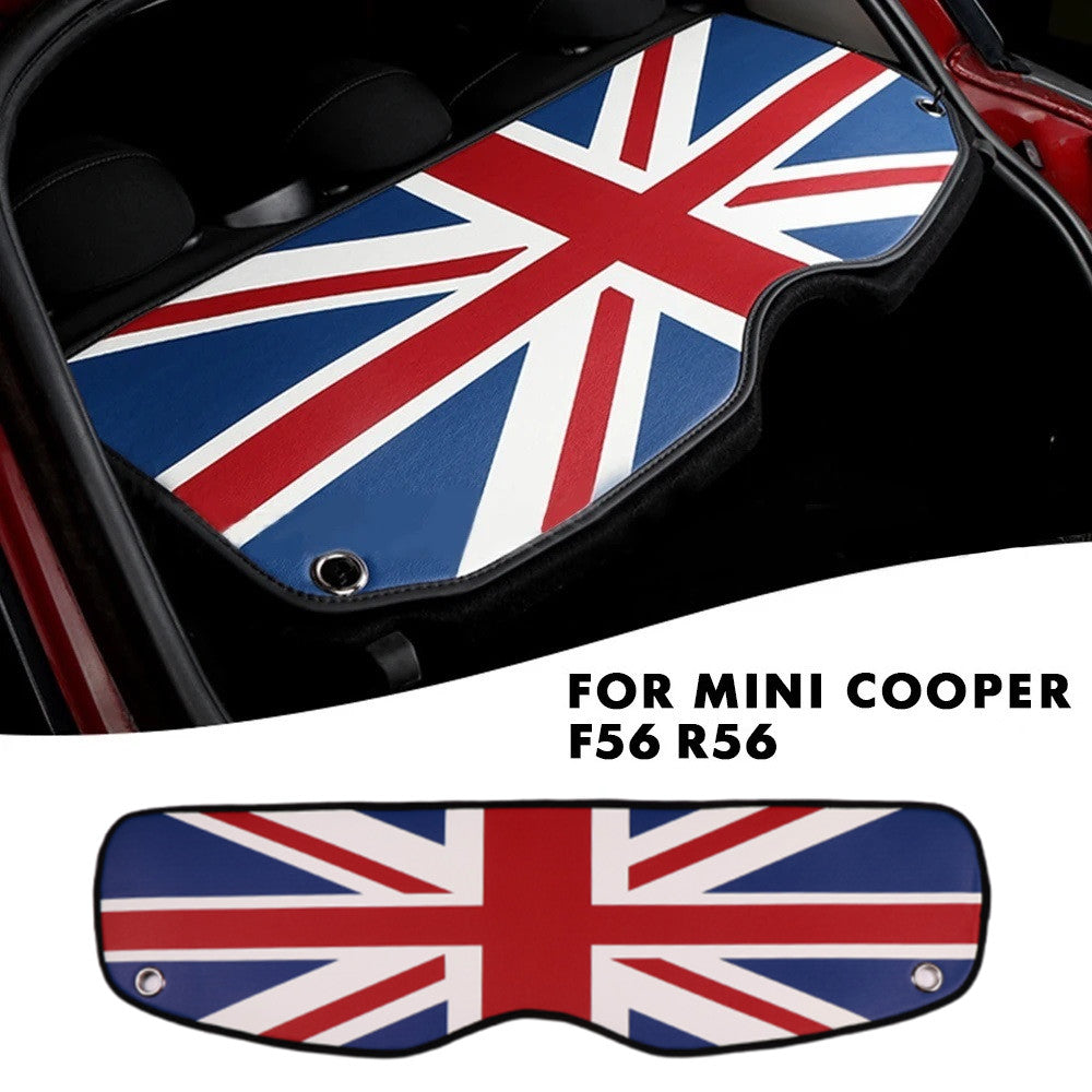 for MINI COOPER F56 Red Union Jack Trunk Cargo Cover Pad Decorative Mat Q