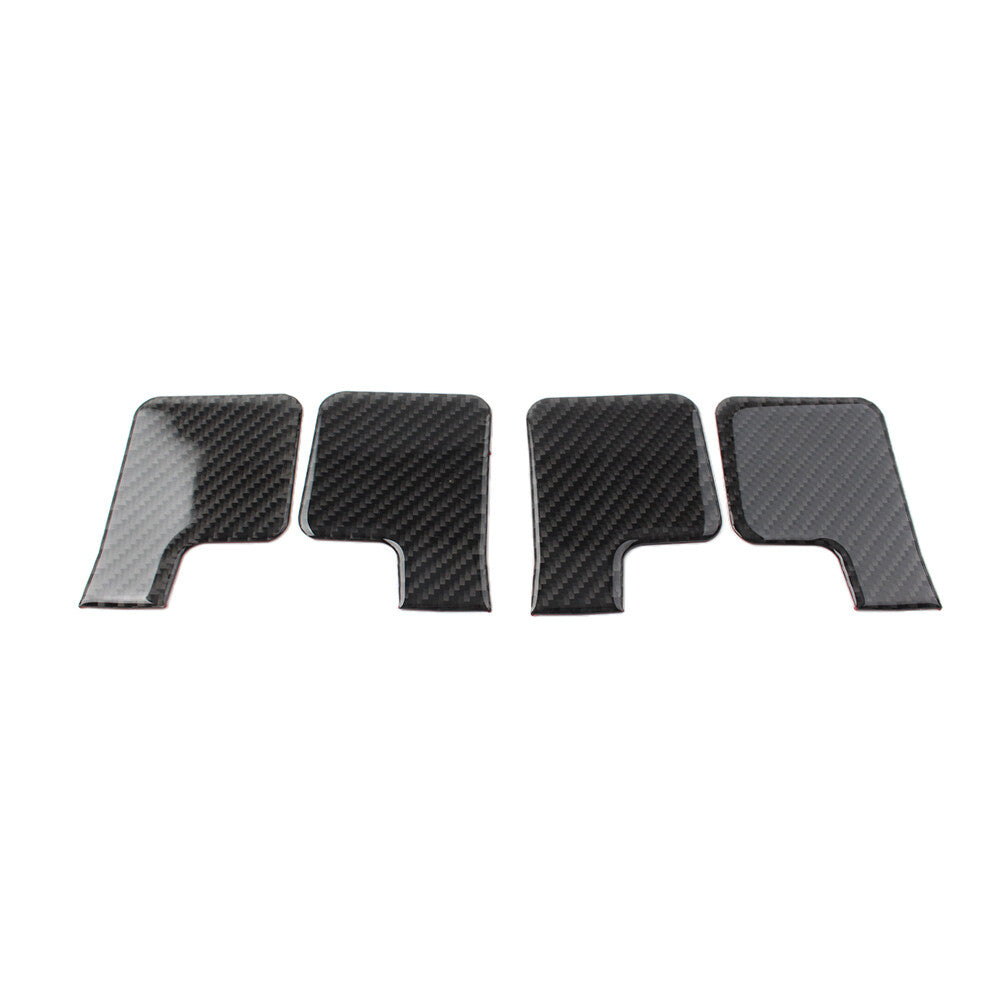 Fit for Jeep for Wrangler JK 2011-2017 4x Black Interior Door Handle Bowl Cover Trim