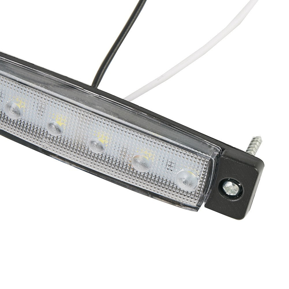 White LED strip lights for courtesy truck trailers - premium lighting 4-piece set