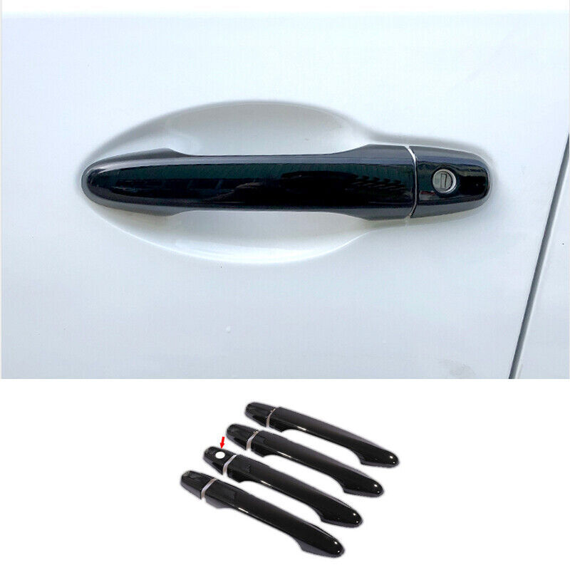 Silver/Black Central Console Gear Shift Knob Trim For Highlander 2020-22 v