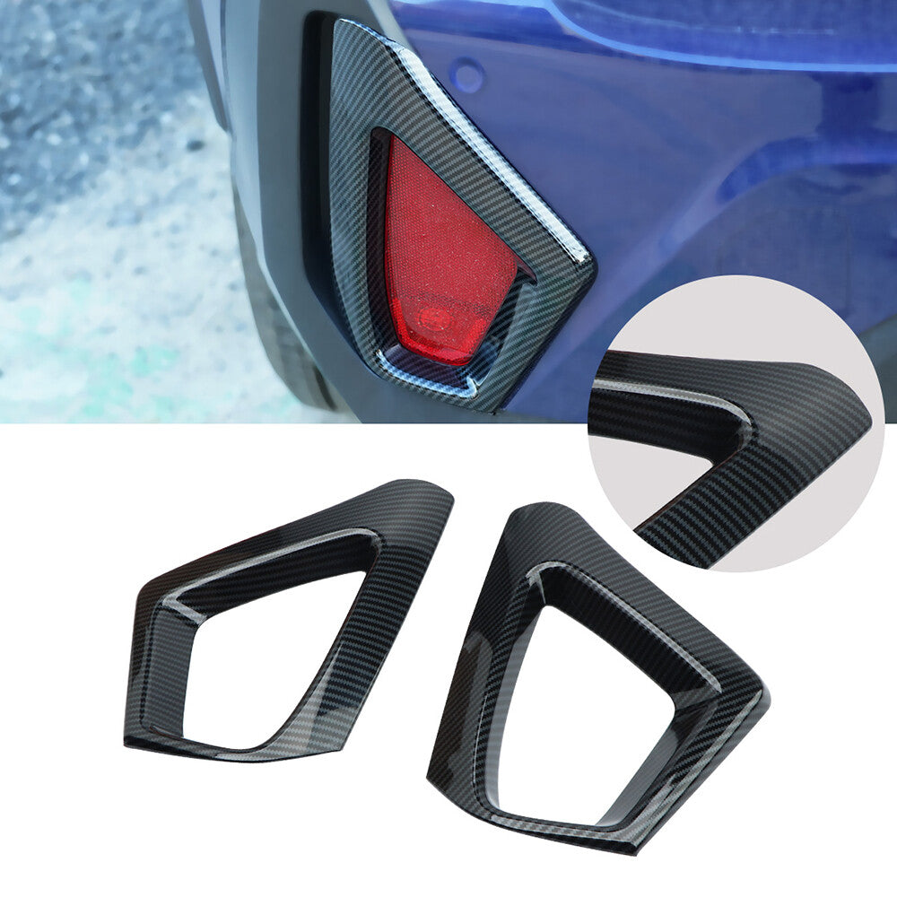 JERBOR ABS Black Carbon Fiber Rear Fog Light Cover for Subaru Crosstrek 2024
