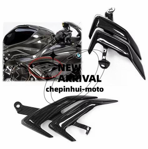 Carbon fiber air hose cover fairing suitable for BMW S1000RR 2019 - 2022 and M1000RR 2020 - 2023.
