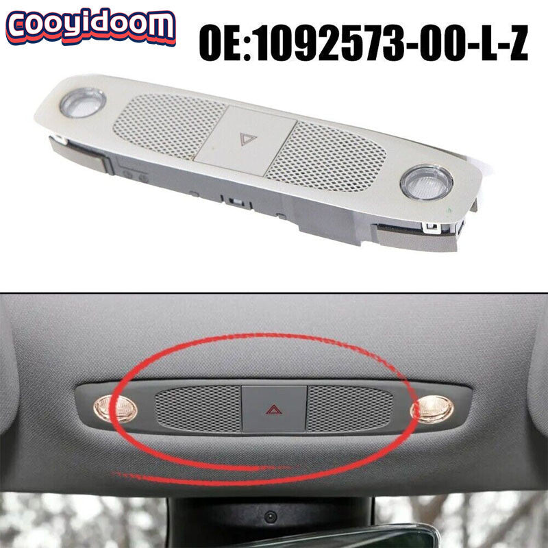 High reliability reading lights for Tesla Model 3 interior, front white roof