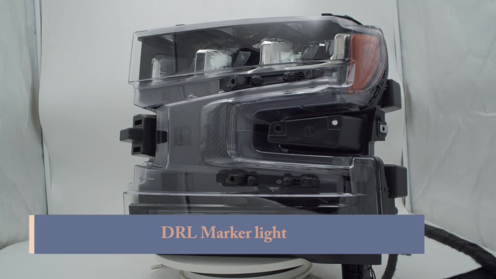 Suitable for 2019-2021 for Chevrolet Silverado 1500 with halogen-signal LED headlights for passenger use.