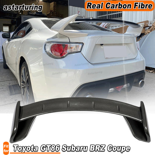 for Toyota GT86 for Subaru BRZ Coupe 2013-21 REAL CARBON Rear Trunk Spoiler Wing Lip