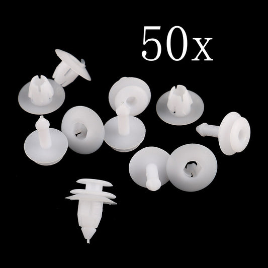 50PCS Door Shell Panel Retainer Clips Nylon for Chrysler for Dodge 6505292AA White Q