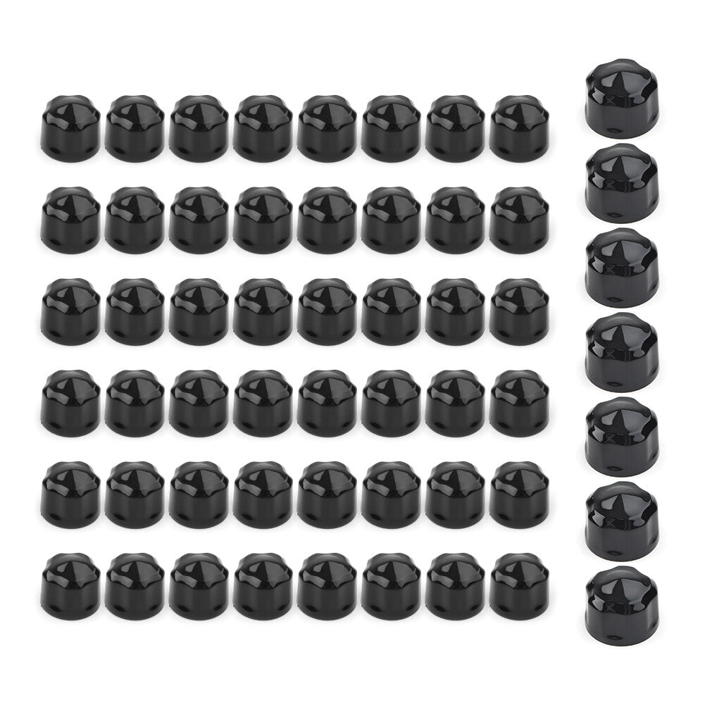 for Harley Road King Electra Glide 99-16 FLHX FLHTK Black Engine Bolt Cap Set Q
