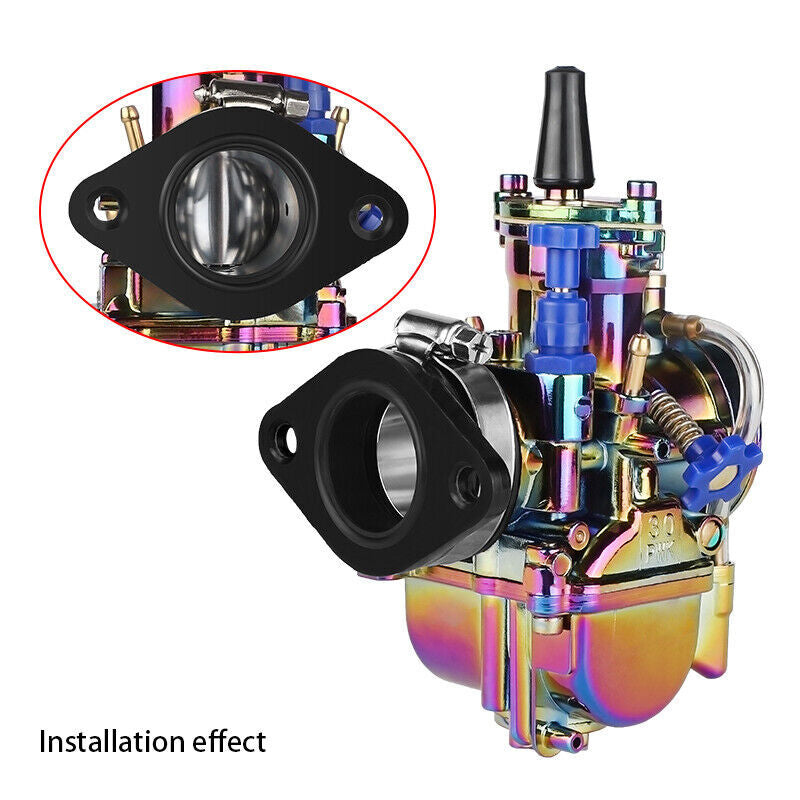 Motorcycle Flange Adapter Carb Manifold Intake Boot For PWK 28mm 30mm Carburetor
