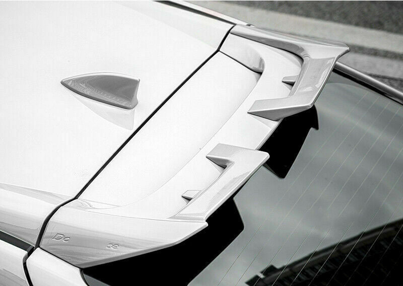 White Rear Roof Spoiler Tail Wing Bar 2P for Honda for Civic FK8 Hatchback 2017-2021