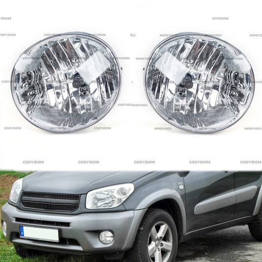 1 Pair New For RAV4 2004-2005 Front Bumper Fog Light clear lens with bulb v