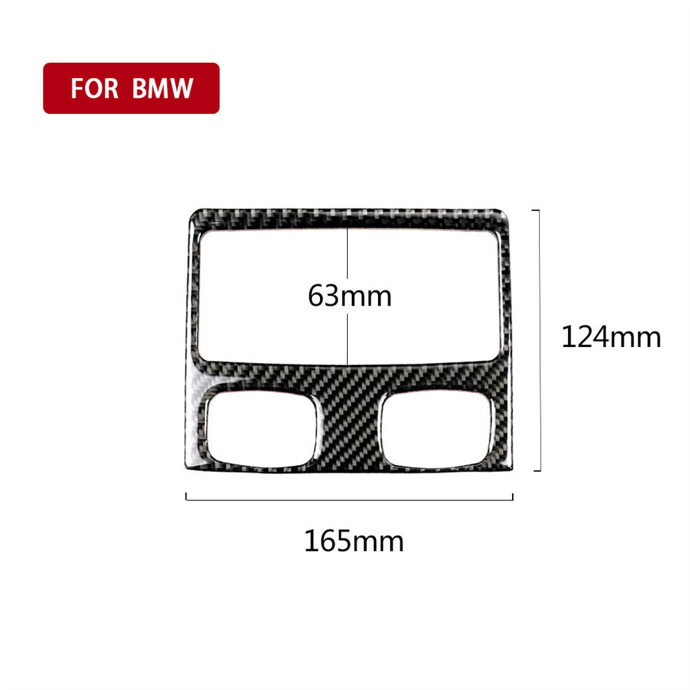 Carbon Fiber Rear AC Air Vent Outlet Panel Trim for BMW 3 Series E90 E92 2005-12