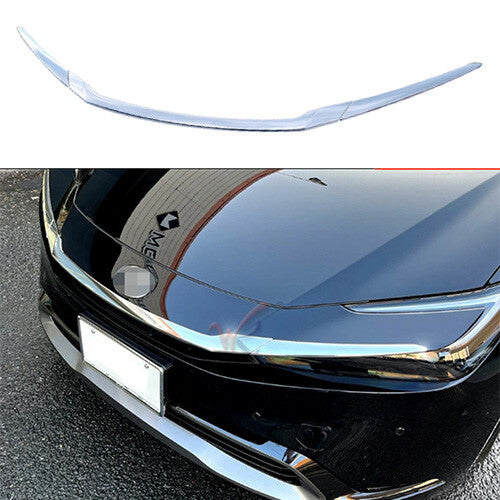 Front Bumper Engine Lid Grille 3PCS for Toyota Prius 2023 Cover Strip ABS Chrome