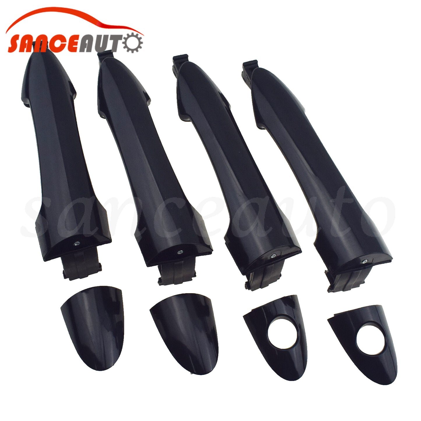 Black front and rear left outer door handles are suitable for Kia Picanto 11-16- n