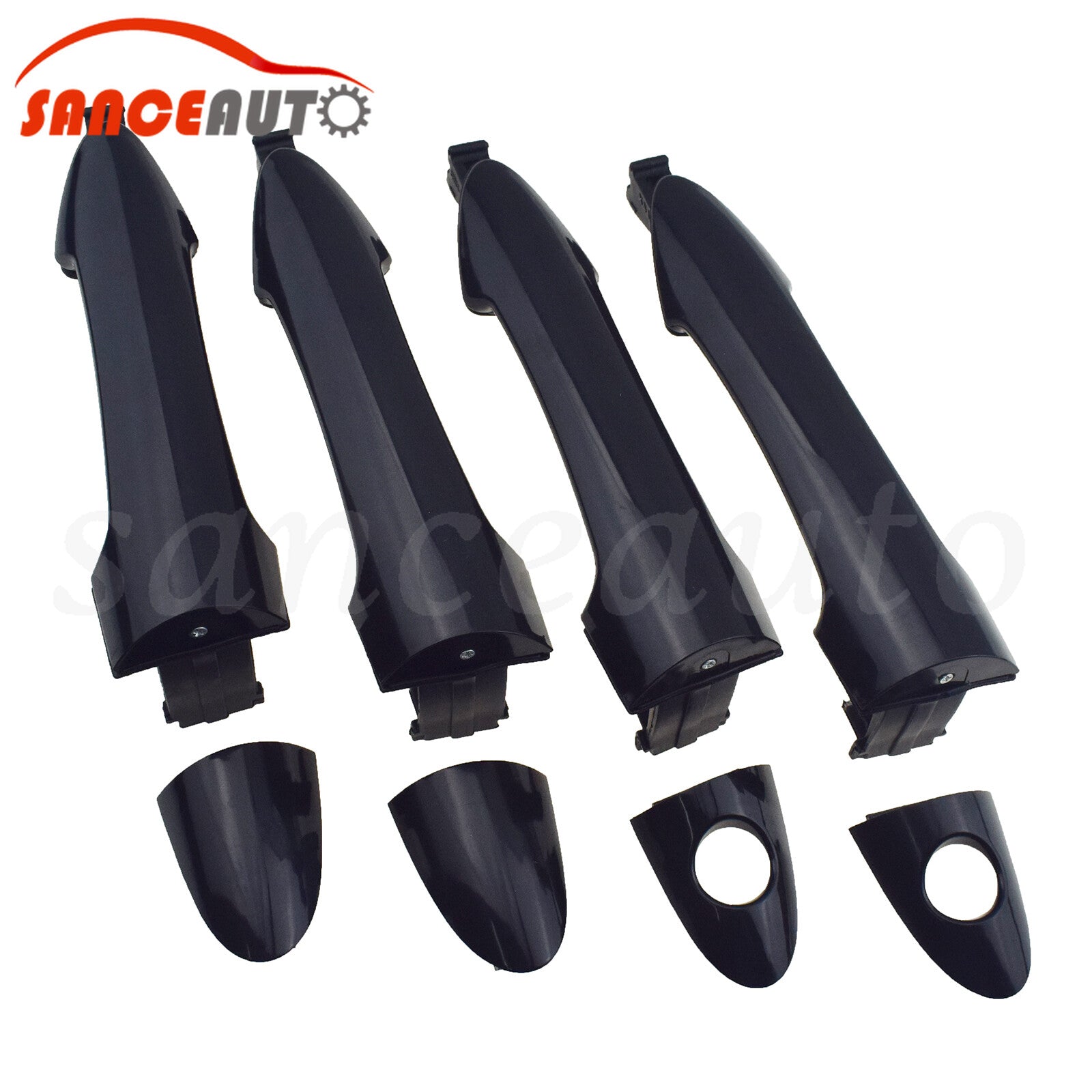 Black front and rear left outer door handles are suitable for Kia Picanto 11-16- n