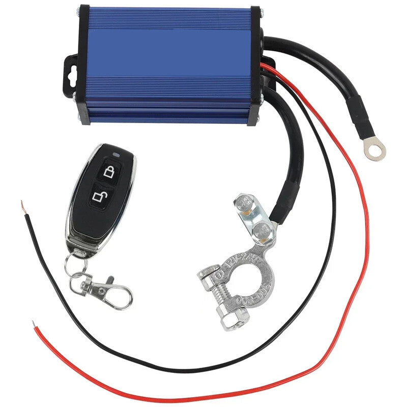 Car Battery Disconnect Isolator Cut-Off Switch Relay Wireless Remote Control 12V