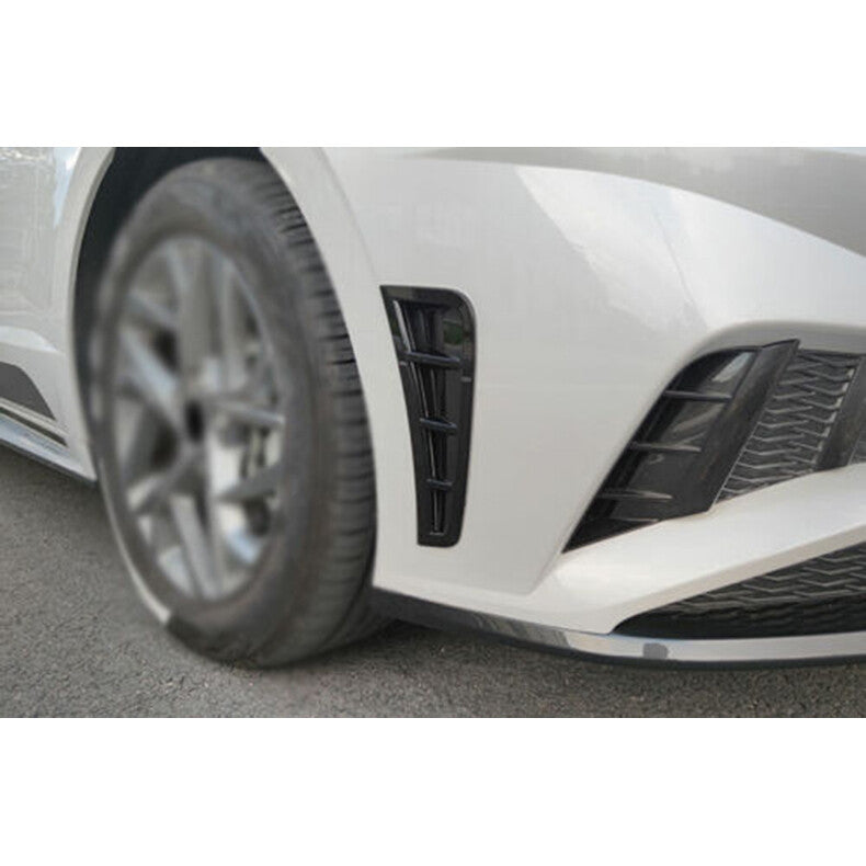 for Hyundai Sonata 2020-2023 Gloss Black Air Flow Vent Side Fender Frame Cover