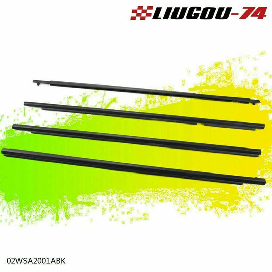 4 brand new window weatherstripping strips for 2009-2012 for Toyota for Corolla -