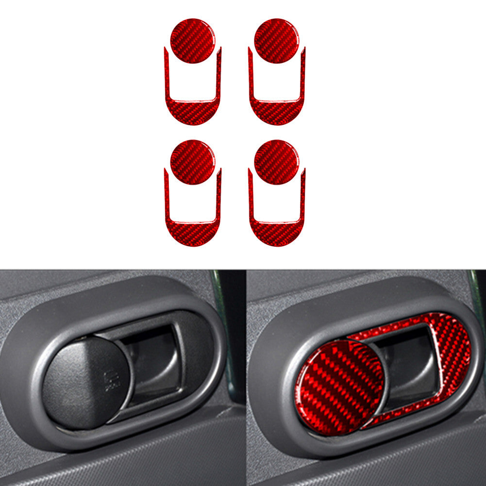 2PCS Carbon Fiber Passenger Side Dash Sticker Trim for Hyundai Azera 2006-2011 v