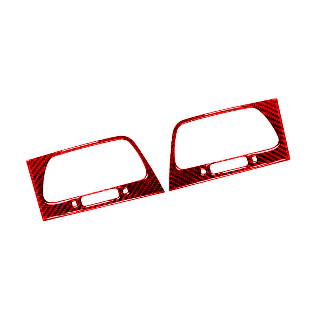 Red Carbon Fiber Air Condition Vent Frame Trim For X3 F25 X4 F26 2011-2017 v