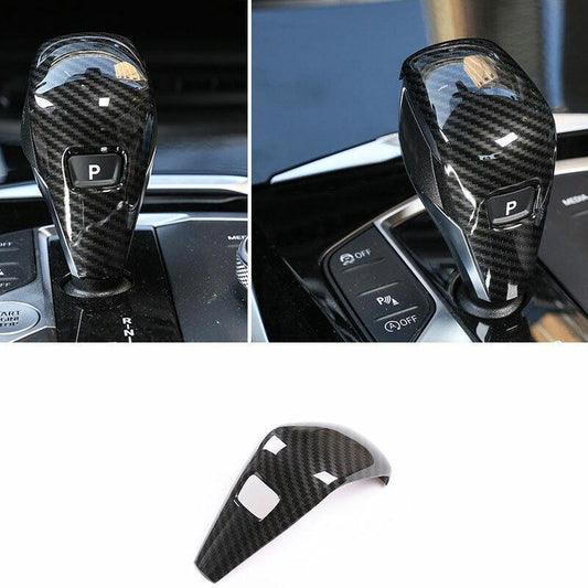 for BMW 3 Series G20 2019-2021 Carbon Fiber Central Console Gear Shift Knob Trim