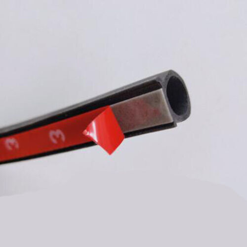 10-foot D-shaped rubber car door seal with hollow edge guard Weatherstrip - Universal