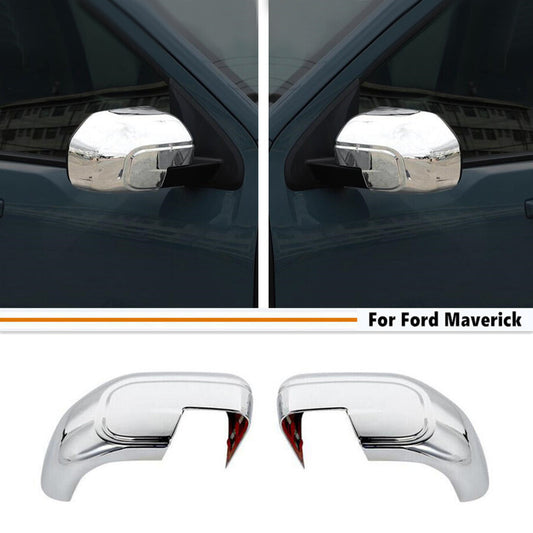 ABS Chrome Side Mirrors Rearview Trim Cover 2PCS Fit For 2022-2024 Maverick v