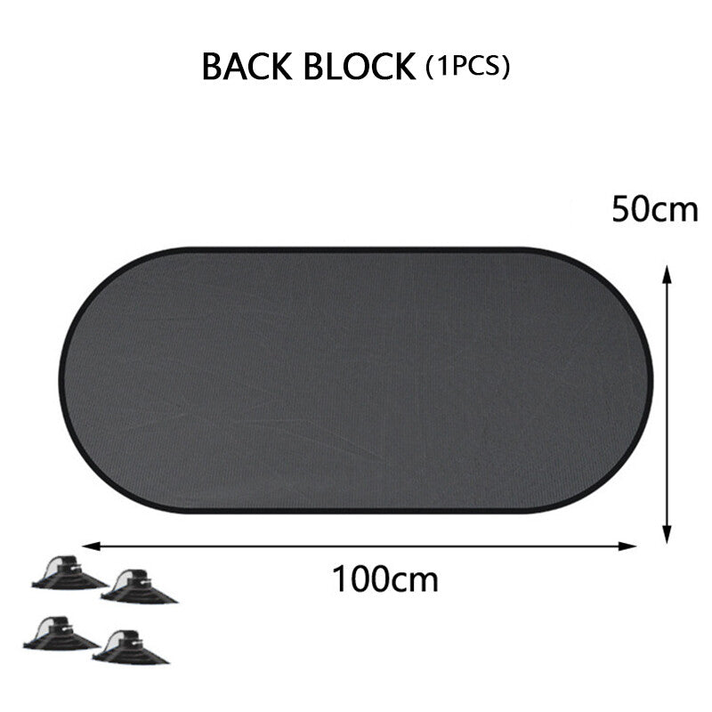 5PCS Car Sun Shade Side Window Screen Sun Shade Mesh Cover Windshield Sunshade