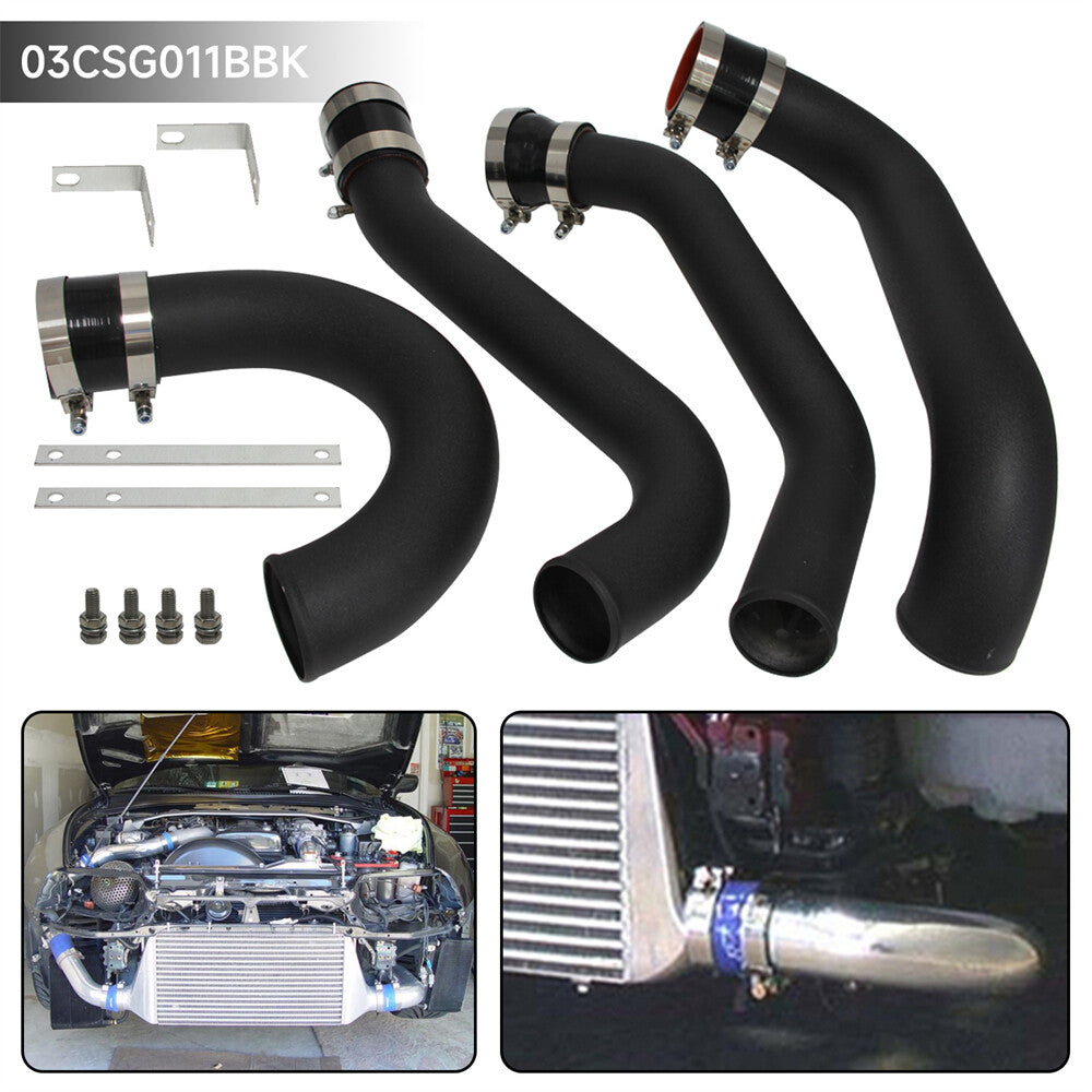 Intercooler Piping Kit for Toyota Supra JZA80 2JZ GTE TURBO 1993-1998 Black