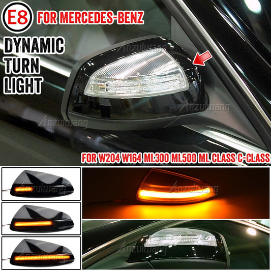 Dynamic Side Turn Signal Light for Mercedes-Benz Viano VITO C-Class (W204) S204