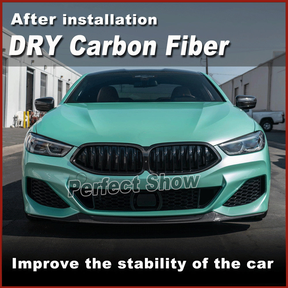 Fit for BMW 8 Series G14 G15 G16 M850i 840i Dry Carbon Front Bumper Lip Spoiler