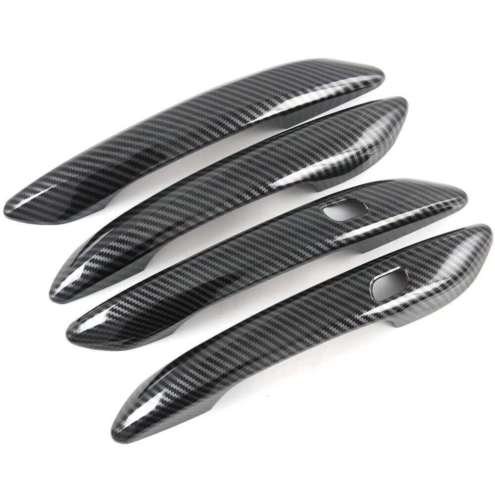 Carbon Fiber Front Grille Logo Frame Cover Trim ABS For 2017-2022 for Honda CRV CR-V v