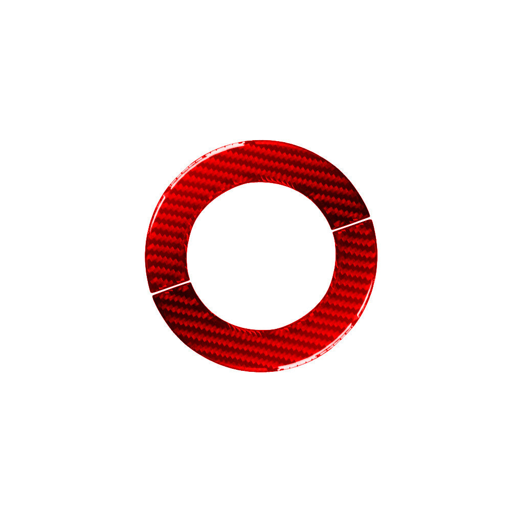 Red Carbon Fiber Steering Ring Cover for Jeep for Wrangler 2007-2010