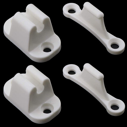 2x Door Catch Nylon White Door Holder for Caravan Motorhome Caravan Boat