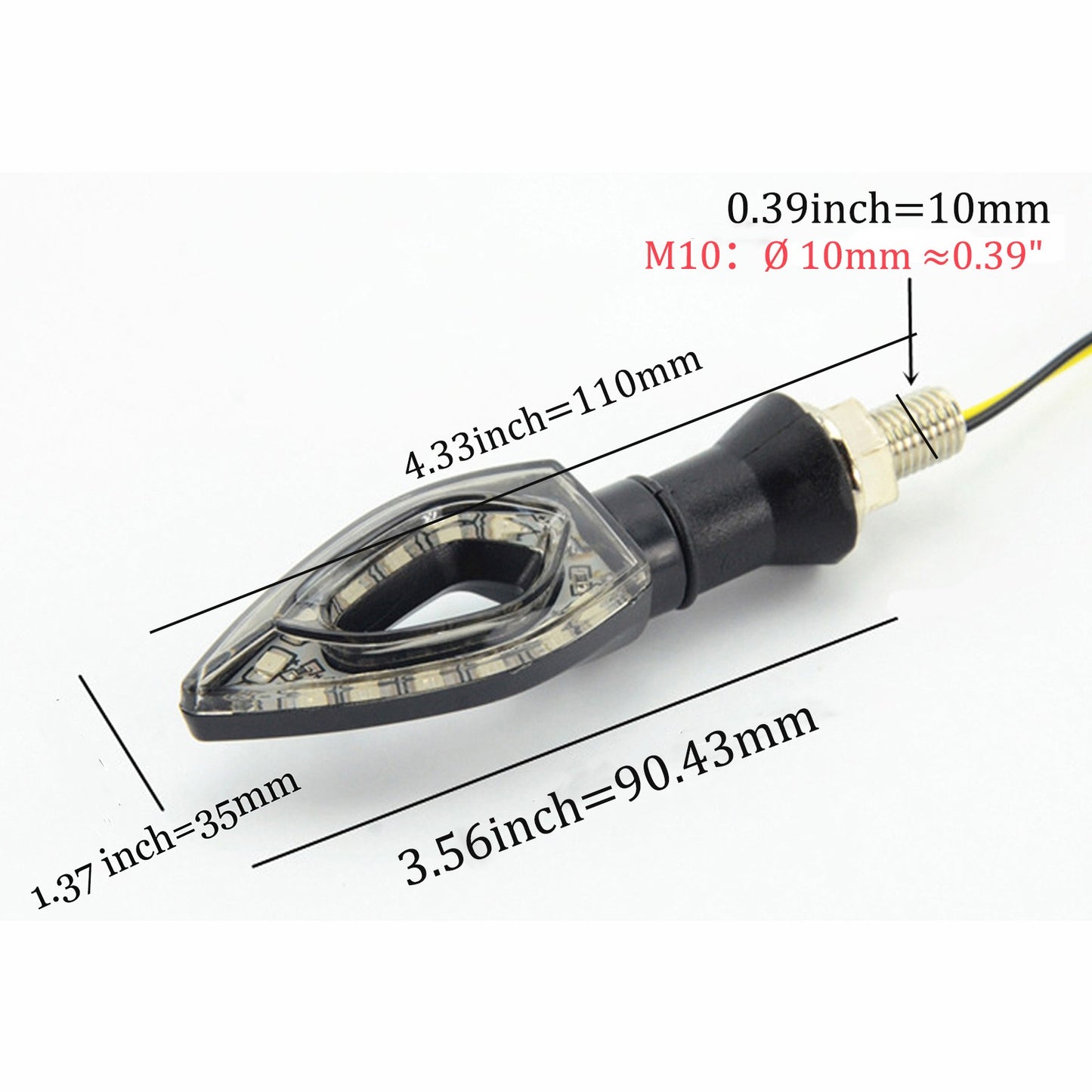 4PCS LED Turn Signal Light for Suzuki Intruder VS 700 750 1500 1400 800 Volusia Q
