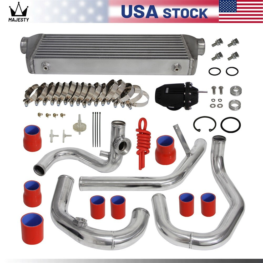 Intercooler Kit +Pipes + BOV for VW for Jetta for Golf GTI GL GLI GLS MK4 1.8T 98-05 Red